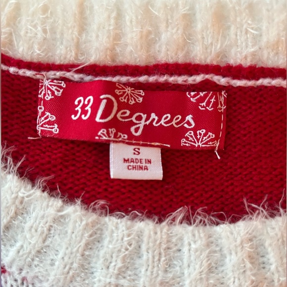 Women’s 33 Degrees, llama, ugly Christmas sweater. Size Small - Picture 4 of 5